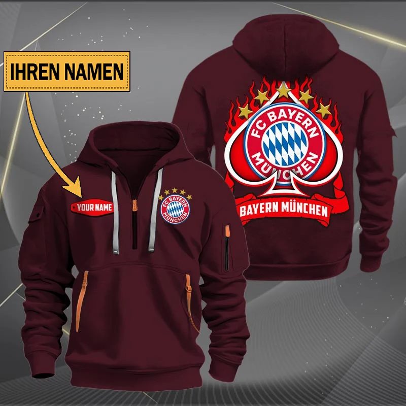 Bayern Munchen Quarter Zip Hoodie PT70699