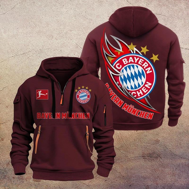 Bayern Munchen Quarter Zip Hoodie PT70701