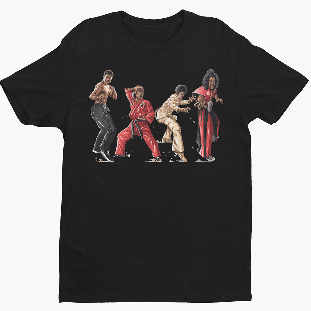 Black Kungfu Master Bruce Leroy Dragonfly Jones Black Belt Jones Shonuff Premium Mens T-shirt MS07204