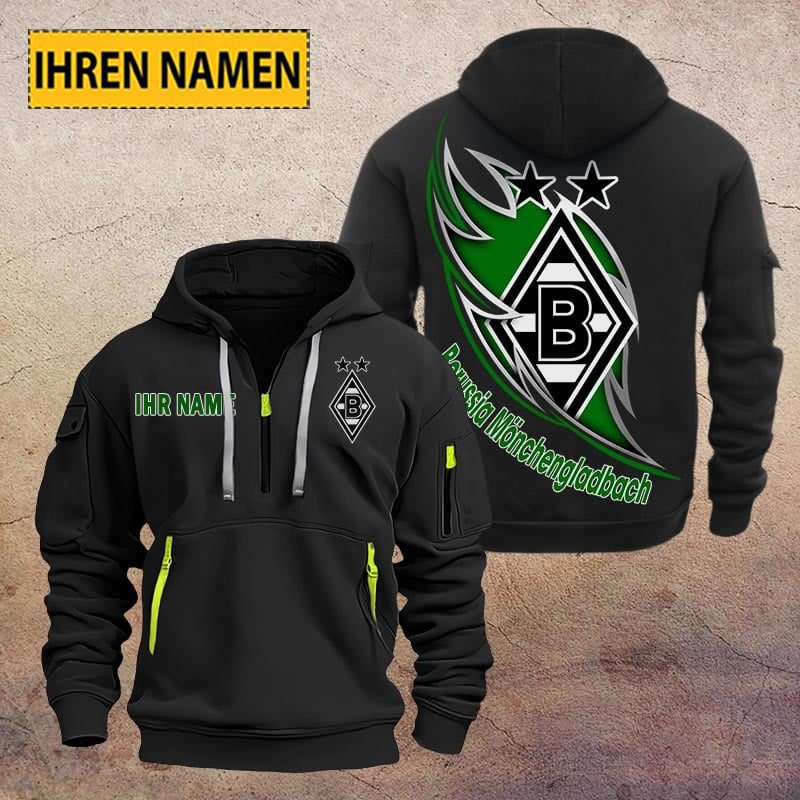 Borussia Monchengladbach Quarter Zip Hoodie PT70709