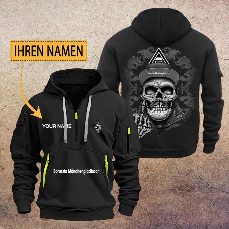 Borussia Monchengladbach Quarter Zip Hoodie PT70708
