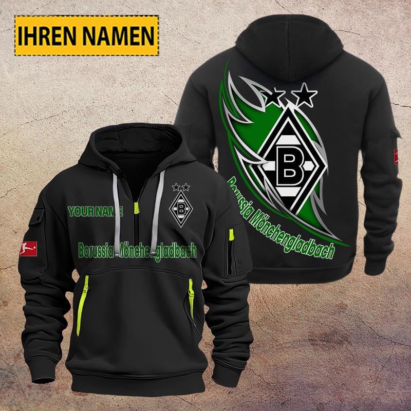 Borussia Monchengladbach Quarter Zip Hoodie PT70711