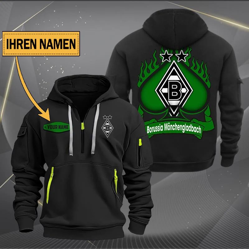 Borussia Monchengladbach Quarter Zip Hoodie PT70710