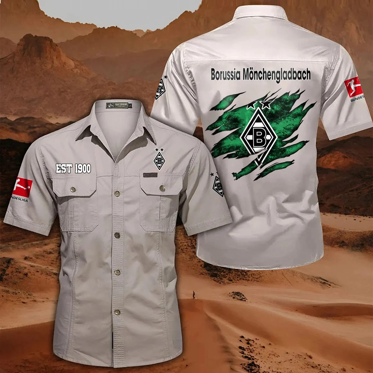 Borussia Munchengladbach Pocket Short Sleeve Shirt PT71349