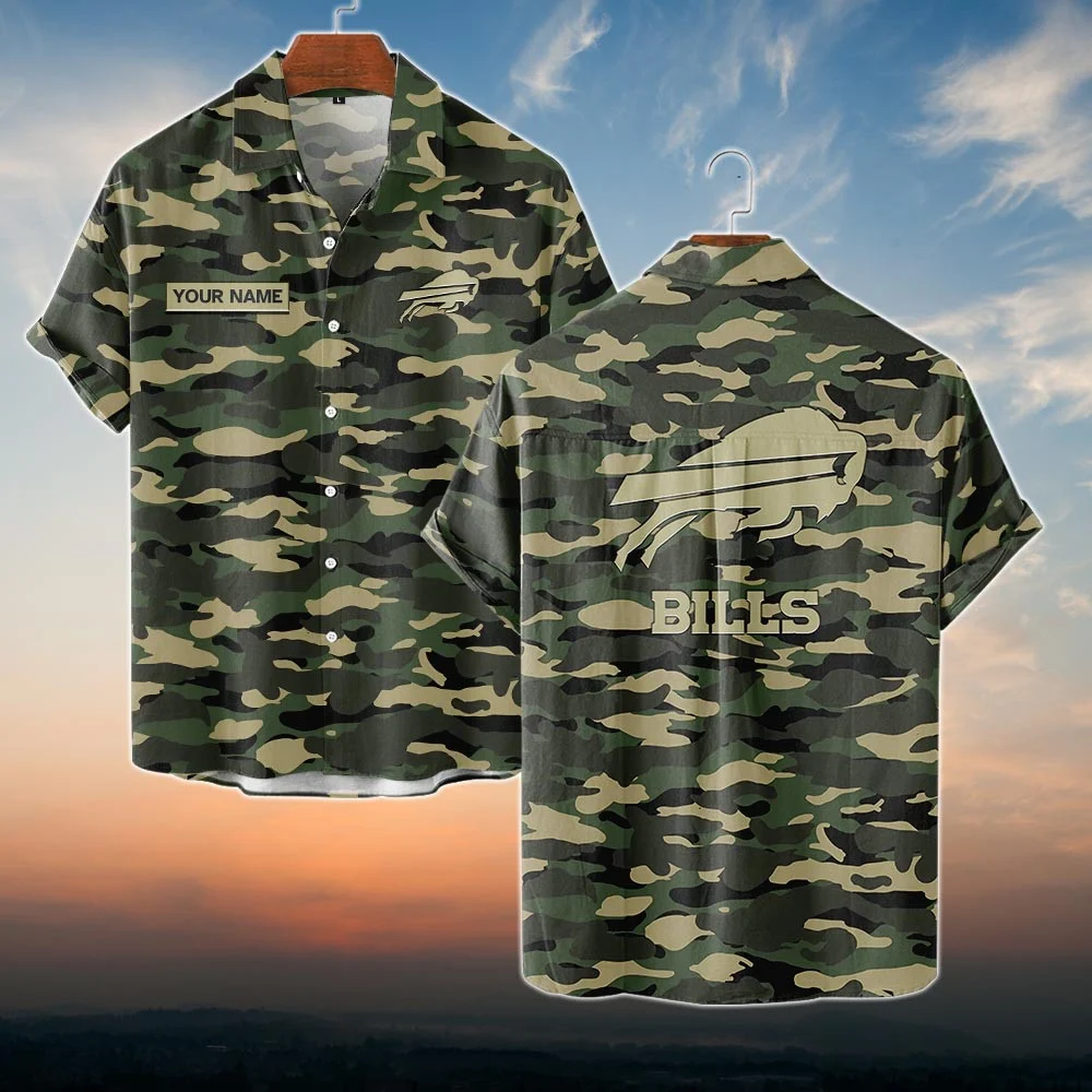 Buffalo Bills NFL Dark Camo Hawaiian Shirt PT68456