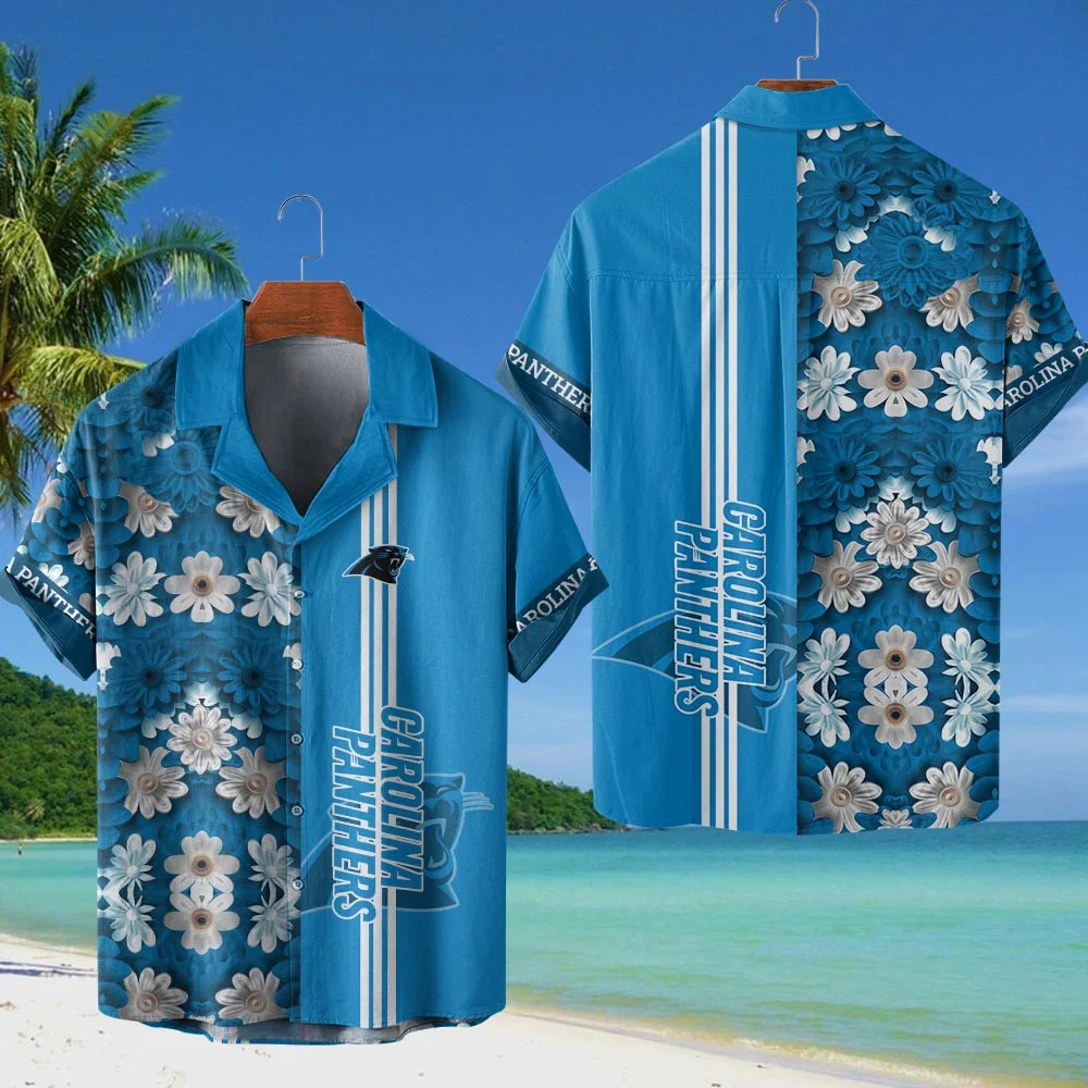 Carolina Panthers NFL Flower Hawaiian Shirt PT68466