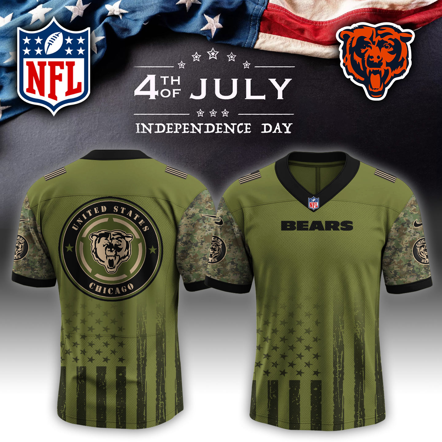 Chicago Bears NFL x Independent Day Jersey PT70263