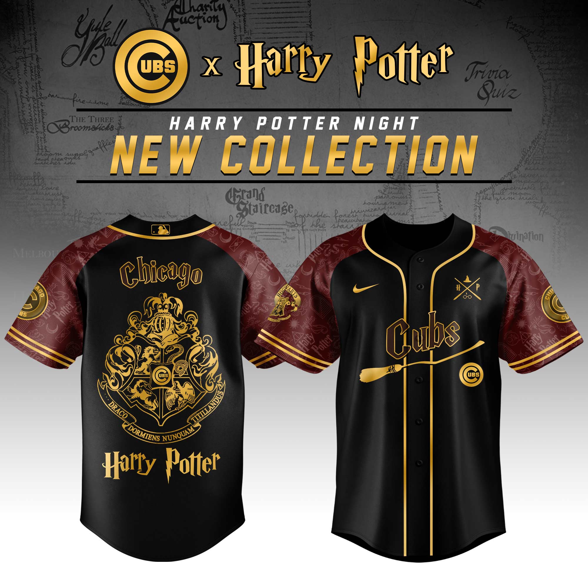 Chicago Cubs Mlb X Harry Potter Limited Edition Jersey 2025 PT67691