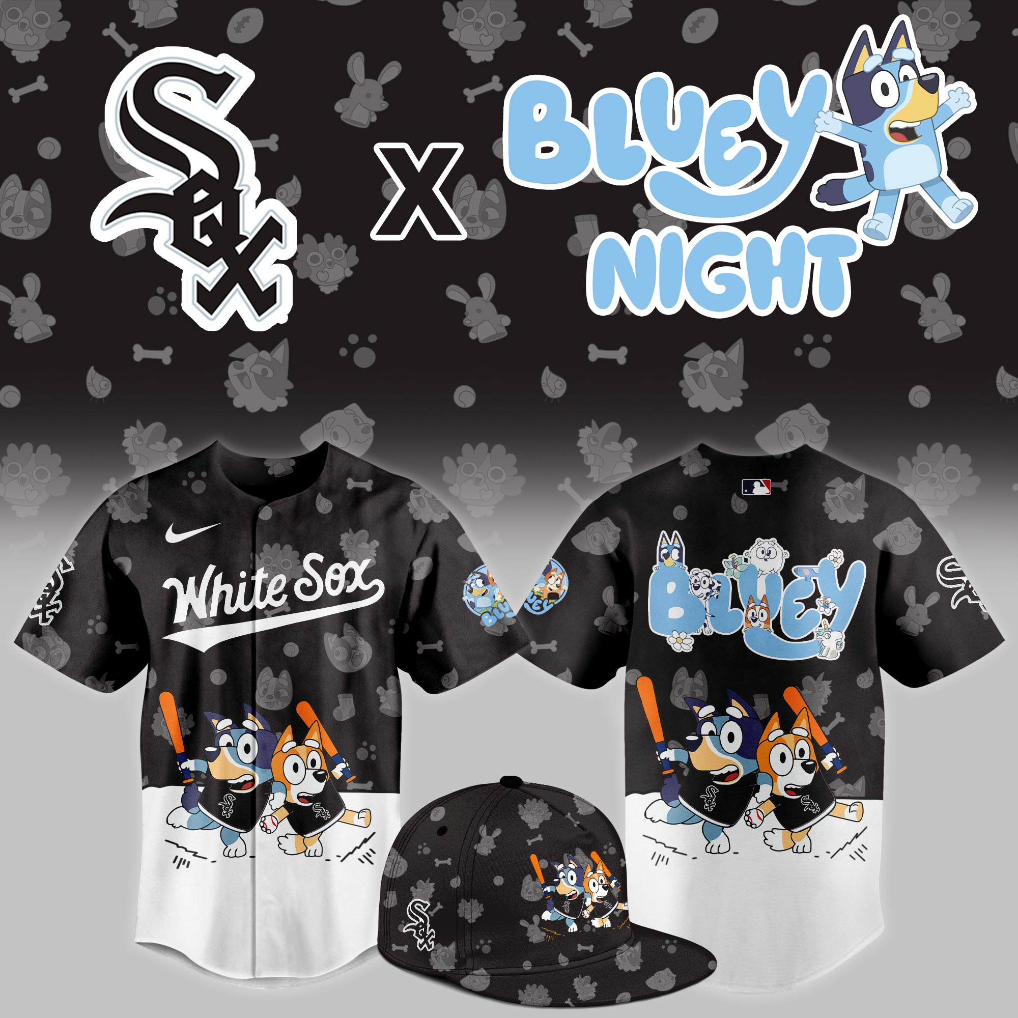 Chicago White Sox 2025 Bluey Night Event Limited Jersey PT68347