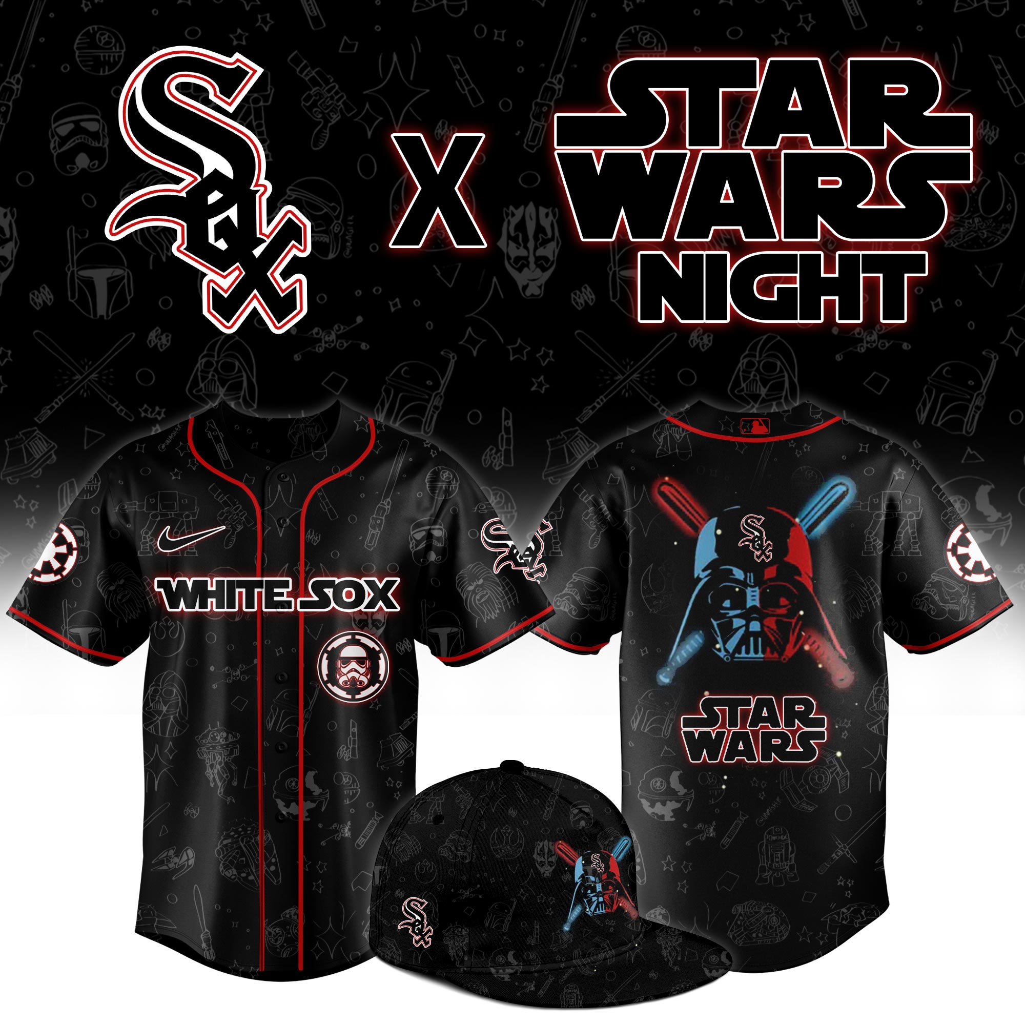 Chicago White Sox 2025 Star Wars Night Limited Jersey MS06569