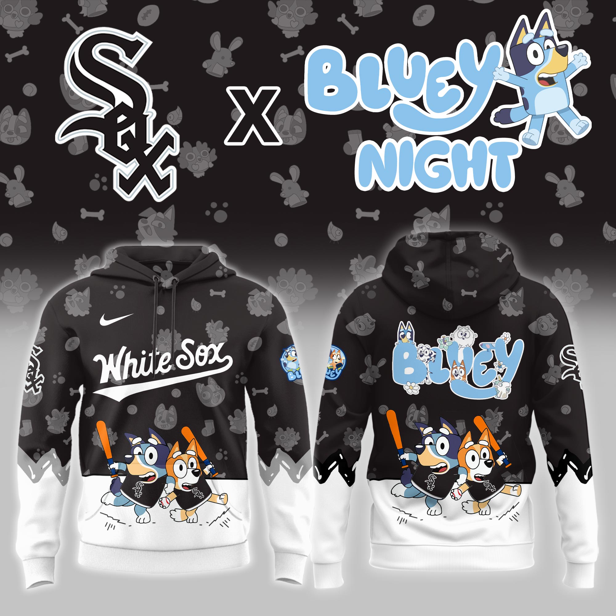 Chicago White Sox Bluey Night Event Limited Hoodie PT68403