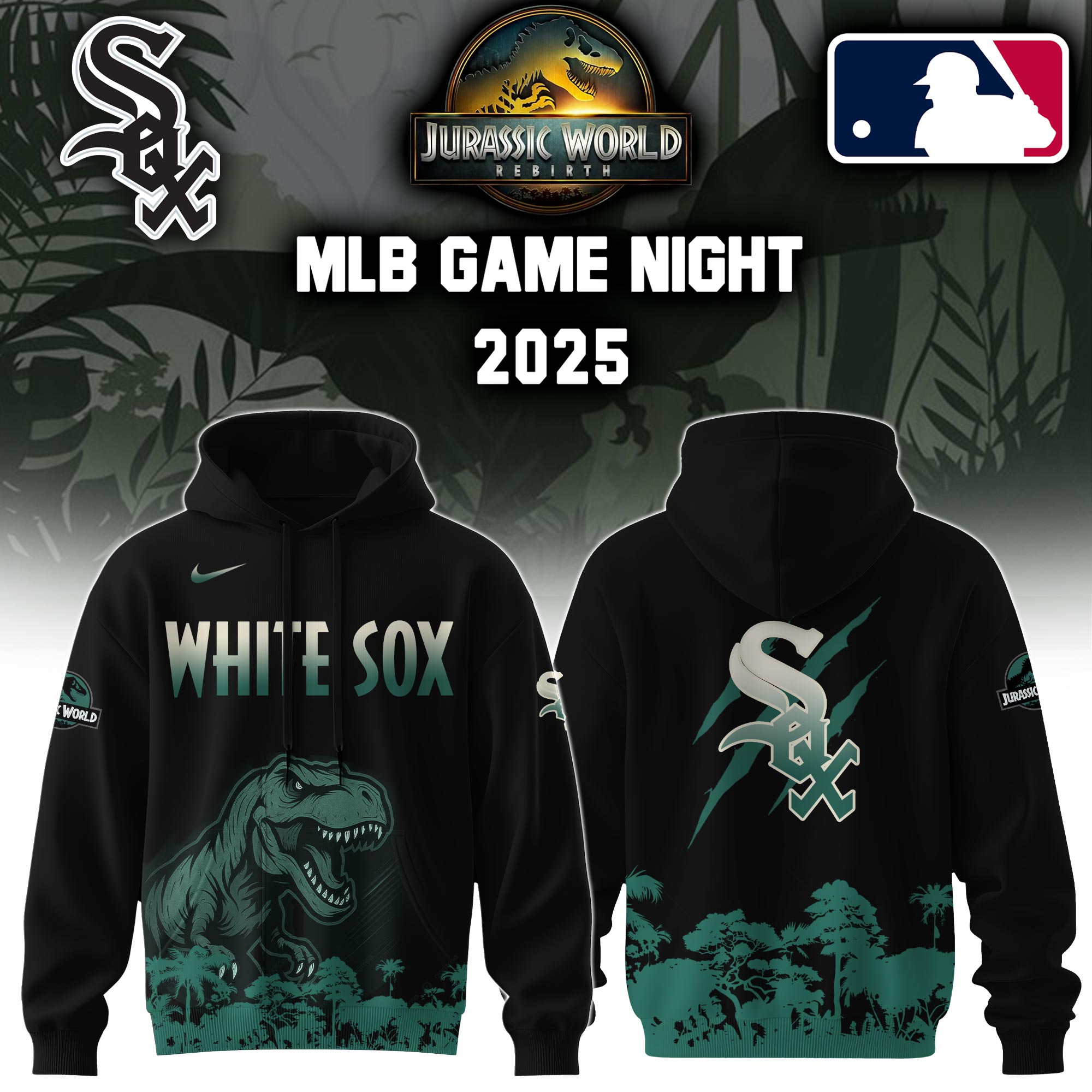 Chicago White Sox X Jurassic World Hooide Colab 2025 Editons Limited PT70171