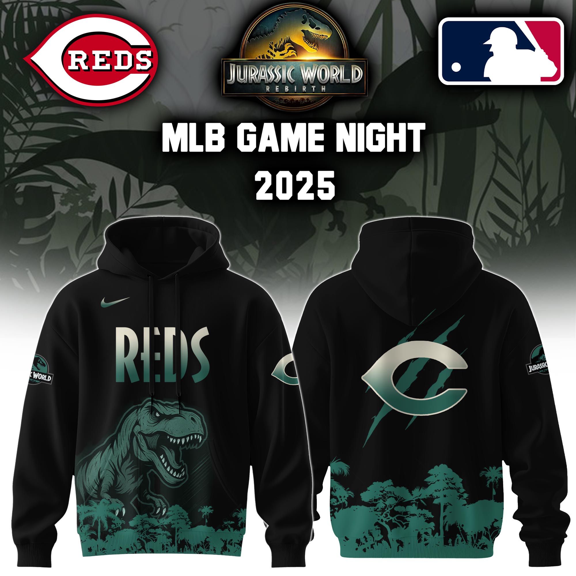 Cincinnati Reds X Jurassic World Hooide Colab 2025 Editons Limited PT70175