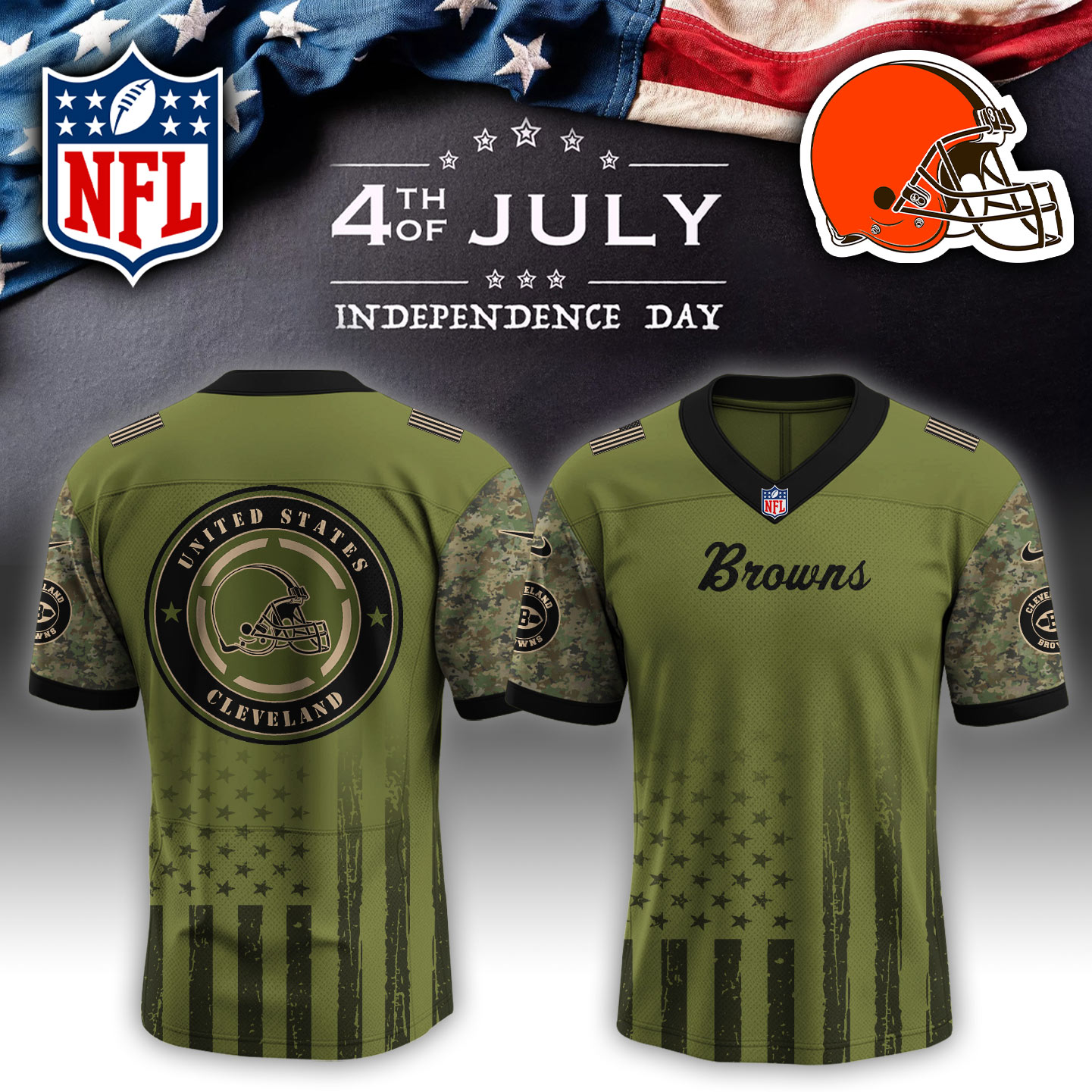 Cleveland Browns NFL x Independent Day Jersey PT70251
