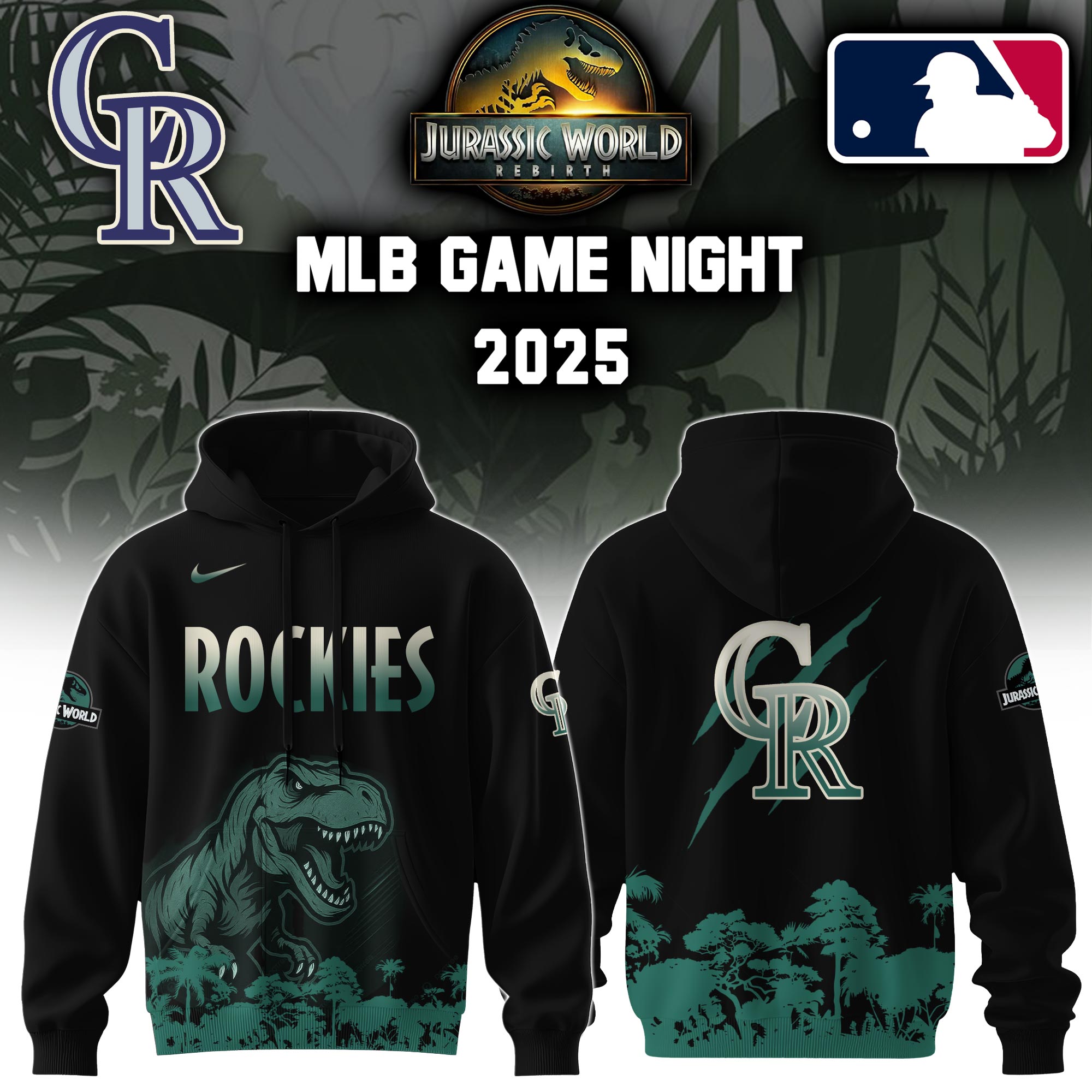Colorado Rockies X Jurassic World Hooide Colab 2025 Editons Limited PT70183