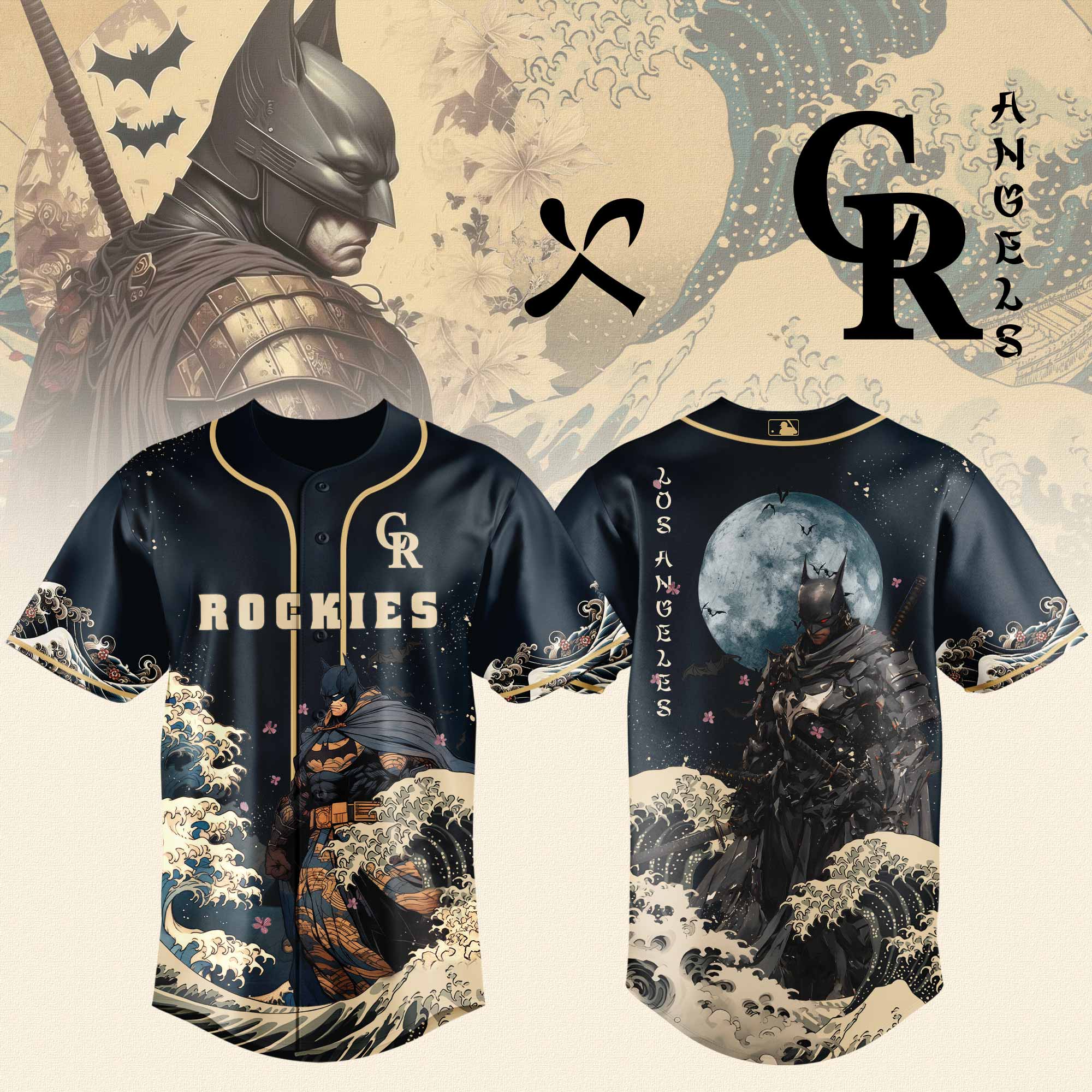 Colorado Rockies x Batman Night Limited Edition Jersey 2025 PT71802
