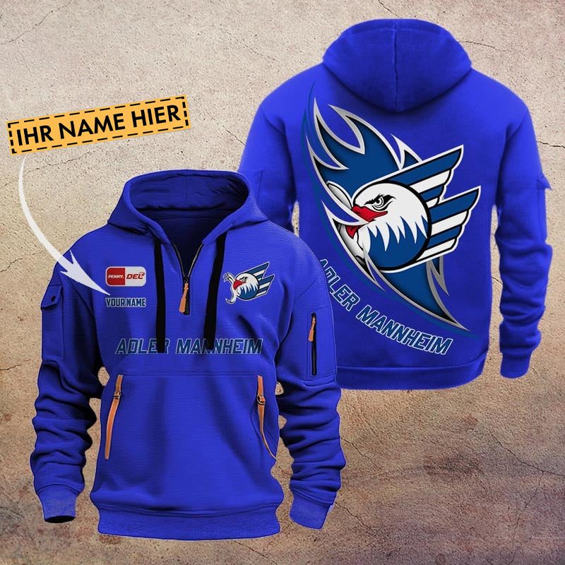 De Adler Mannheim Quarter Zip Hoodie PT70713