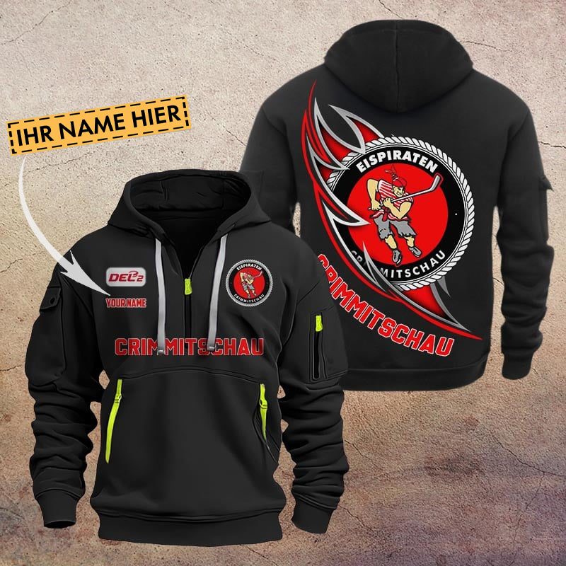 De Eispiraten Crimmitschau Quarter Zip Hoodie PT70723