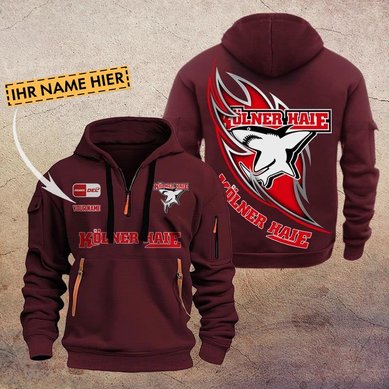 De Klner Haie Quarter Zip Hoodie PT70730