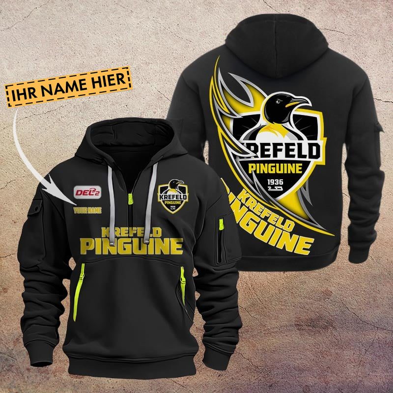 De Krefeld Pinguine Quarter Zip Hoodie PT70731