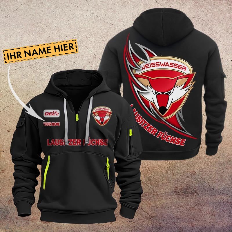 De Lausitzer Fchse Quarter Zip Hoodie PT70732