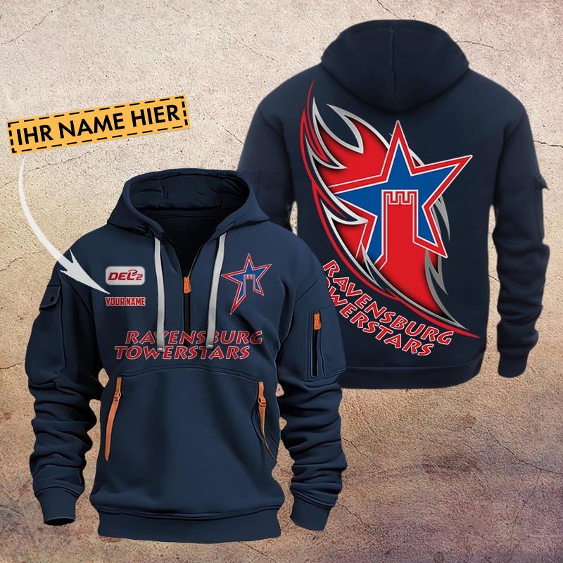 De Ravensburg Towerstars Quarter Zip Hoodie PT70735