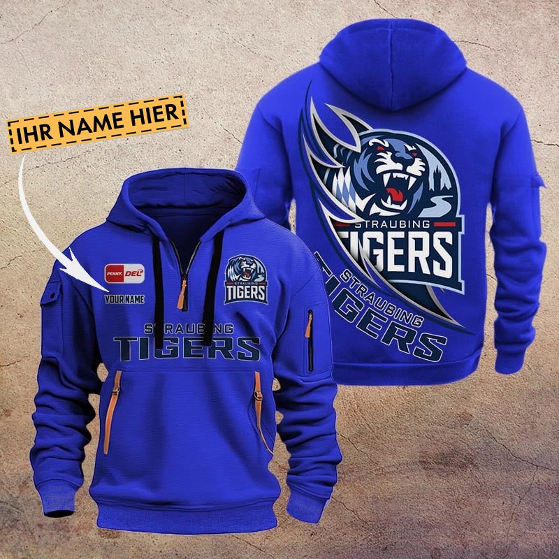 De Straubing Tigers Quarter Zip Hoodie PT70739