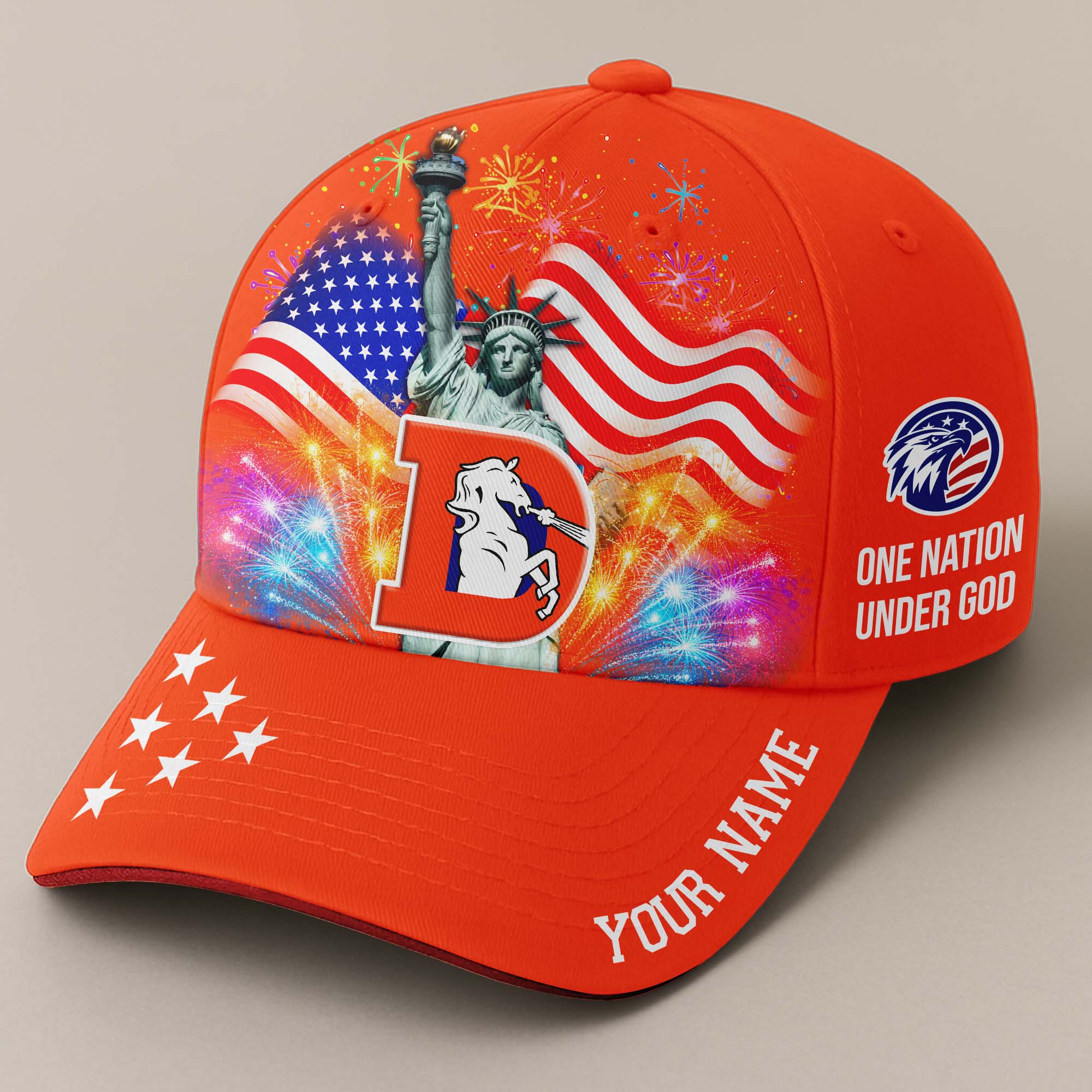 Denver Broncos Independence Day Cap PT68506