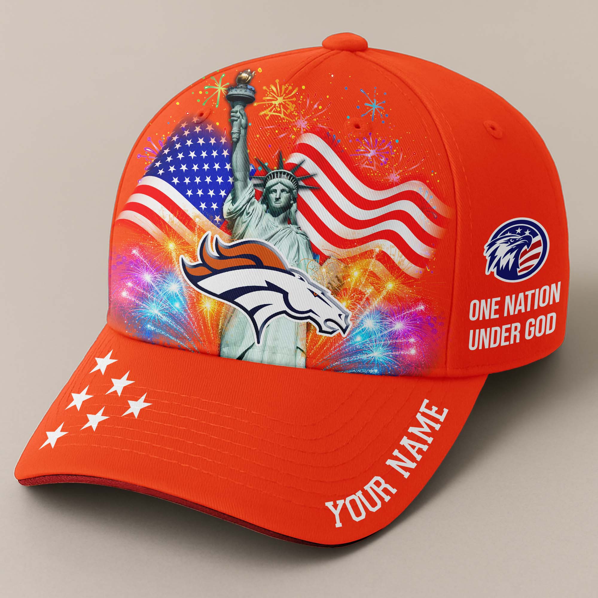 Denver Broncos Independence Day Cap PT68507