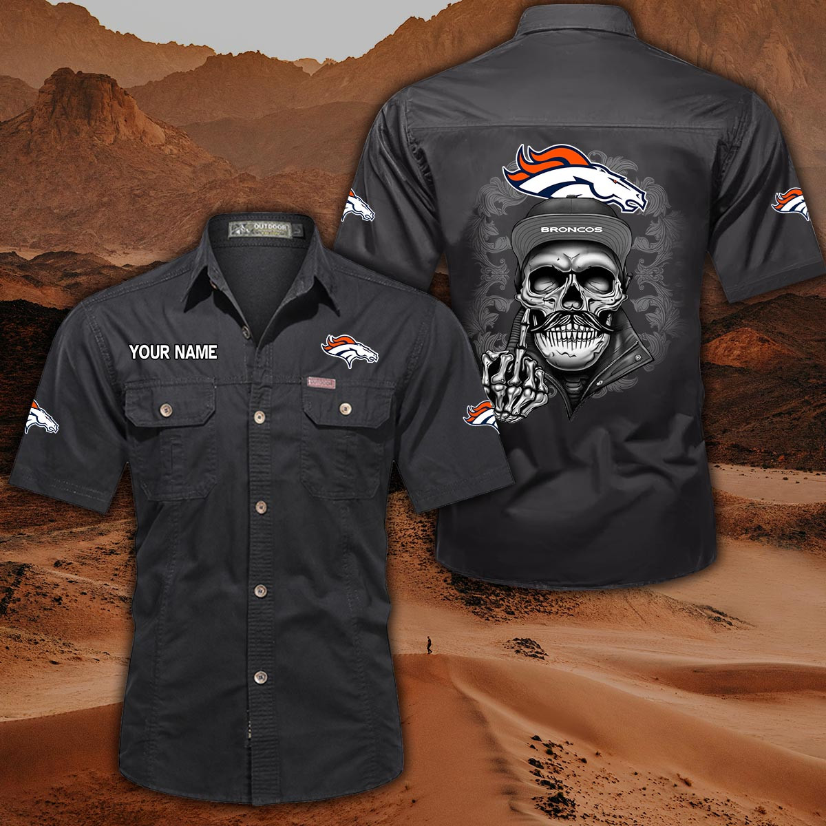Denver Broncos Pocket Short Sleeve Shirt PT69500