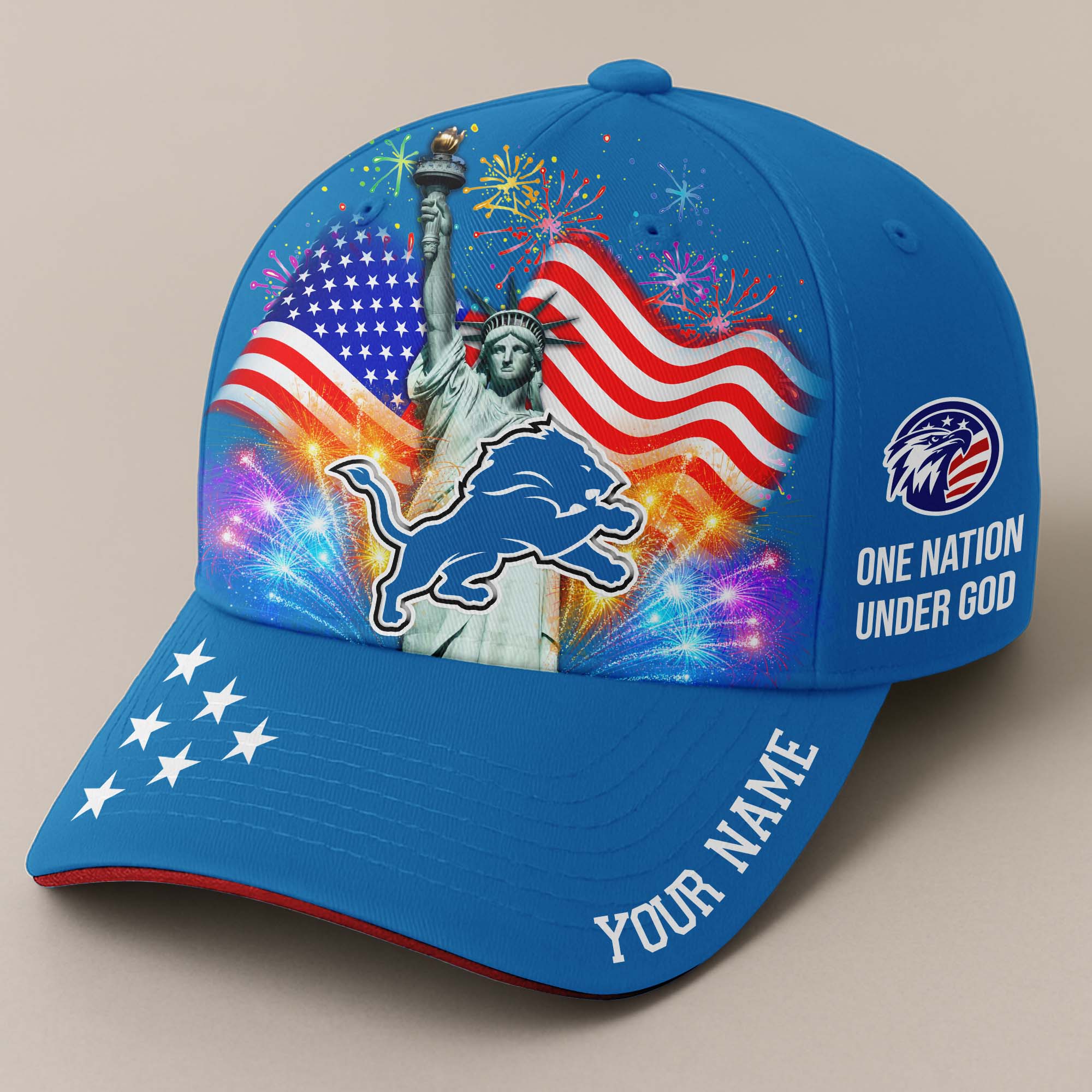 Detroit Lions Independence Day Cap PT68508