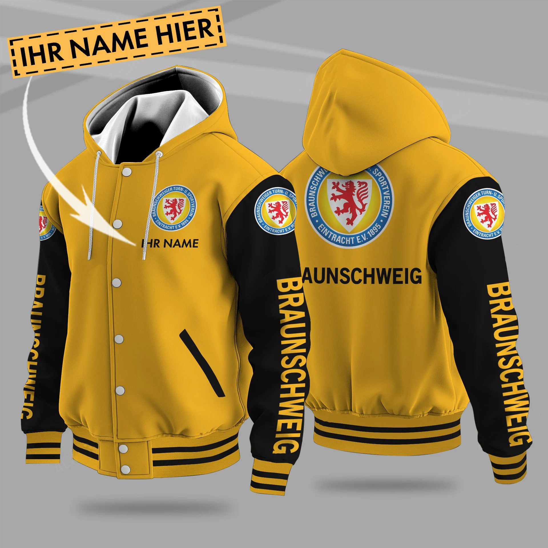 Eintracht Braunschweig Hooded Baseball Jacket PT71269