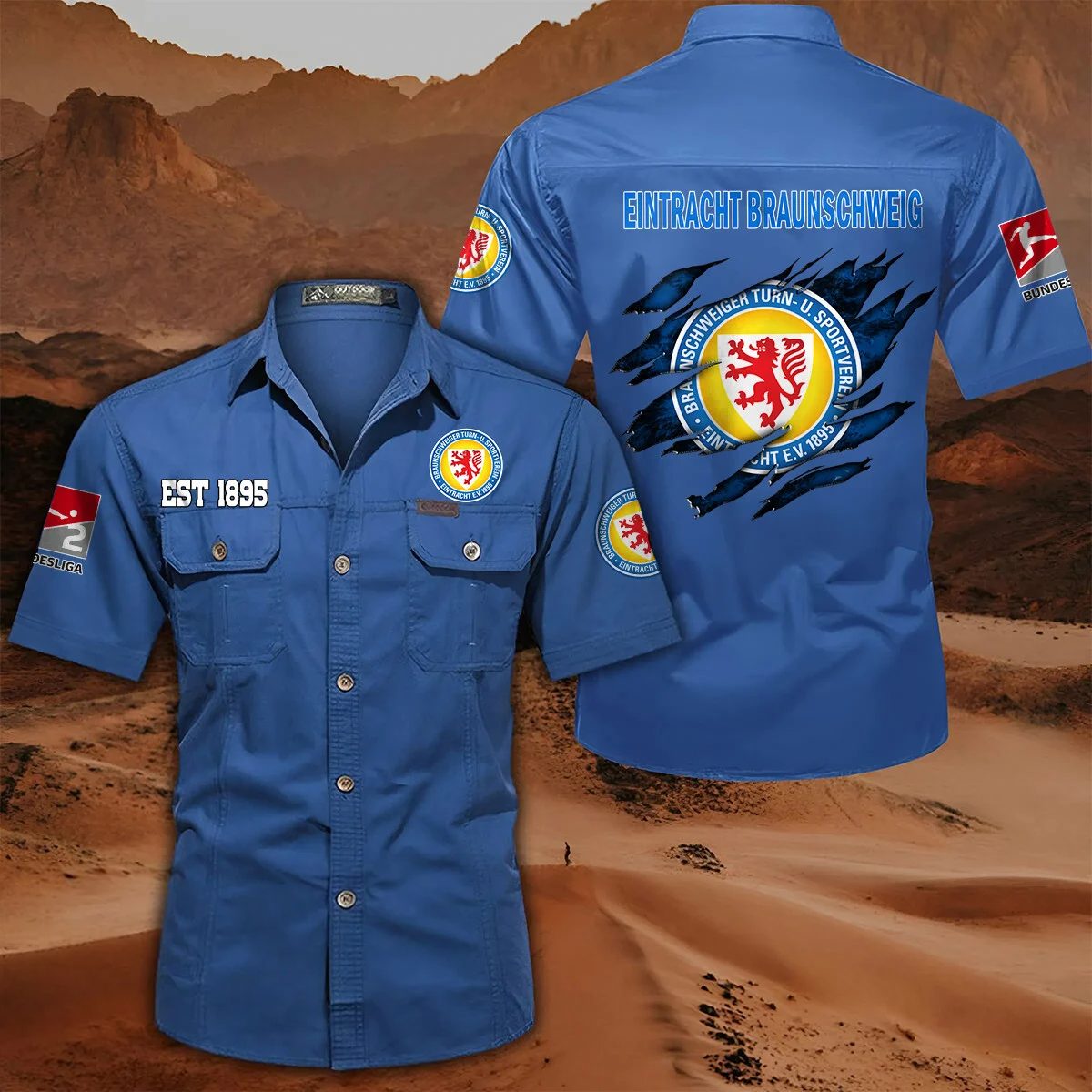 Eintracht Braunschweig Pocket Short Sleeve Shirt PT71353