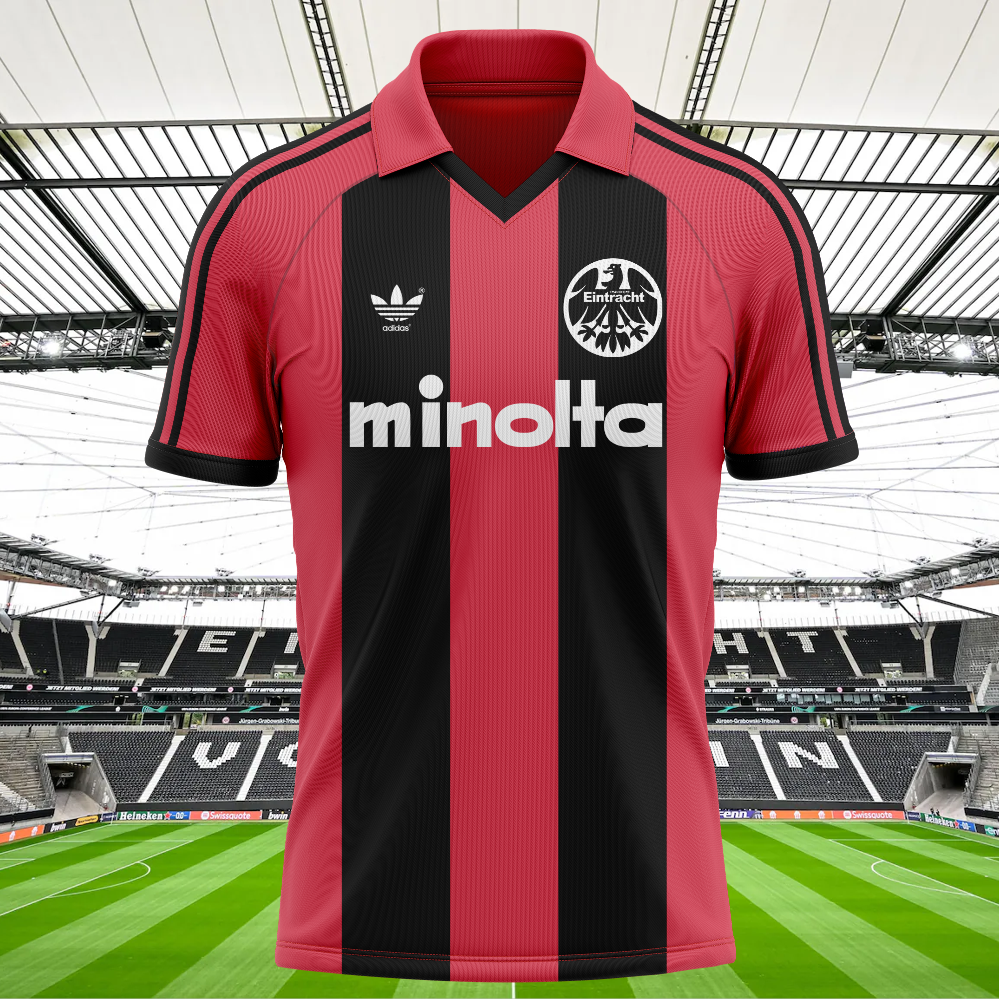 Eintracht Frankfurt 1980-81 Home Kit Retro Shirt PT68580