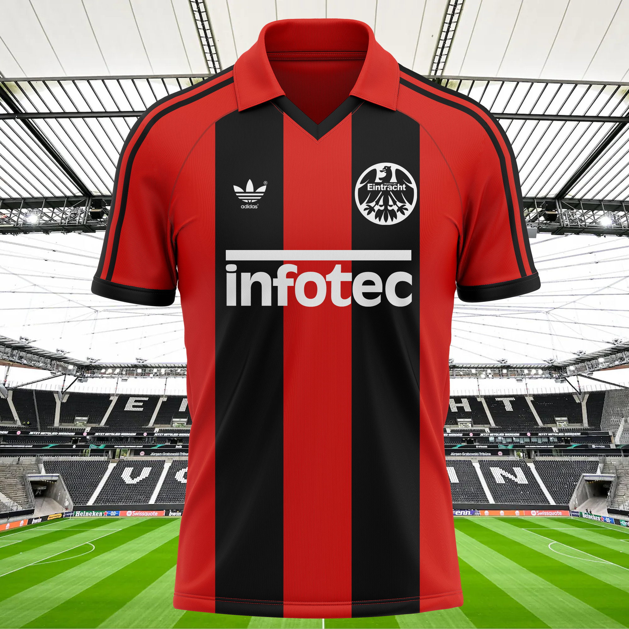 Eintracht Frankfurt 1981-82 Home Kit Retro Shirt PT68543