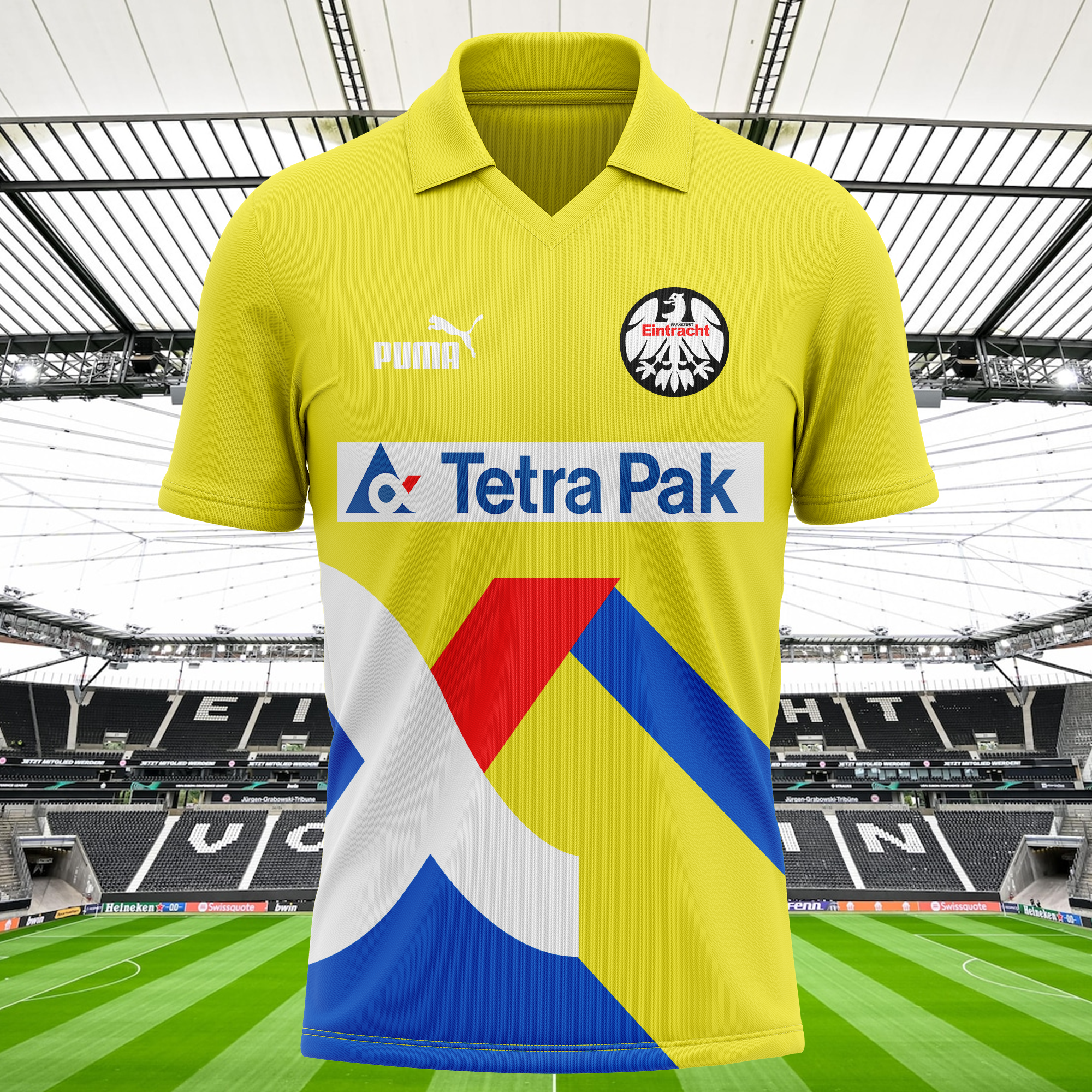 Eintracht Frankfurt 1993-94 Away Kit Retro Shirt PT68560