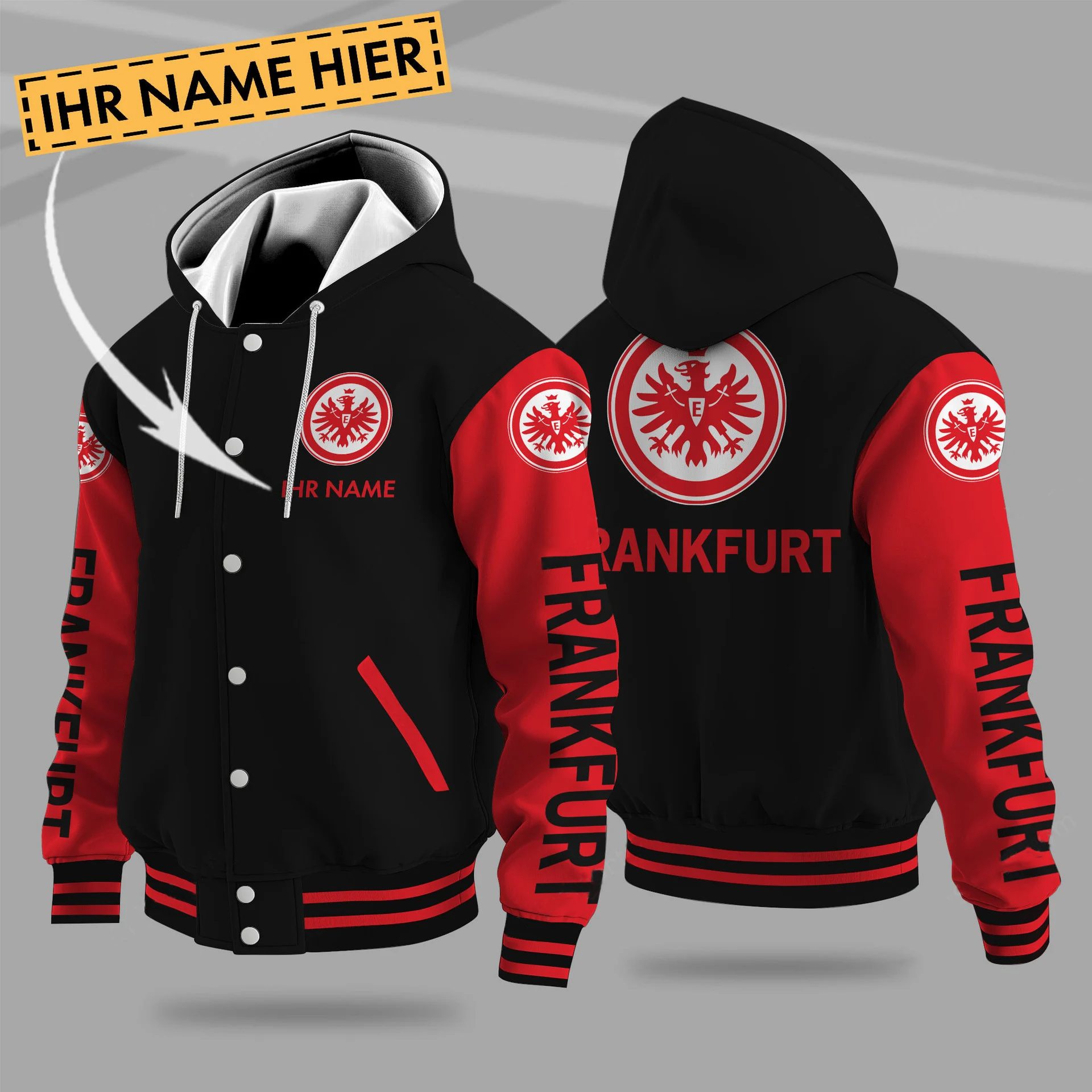 Eintracht Frankfurt Hooded Baseball Jacket PT71270
