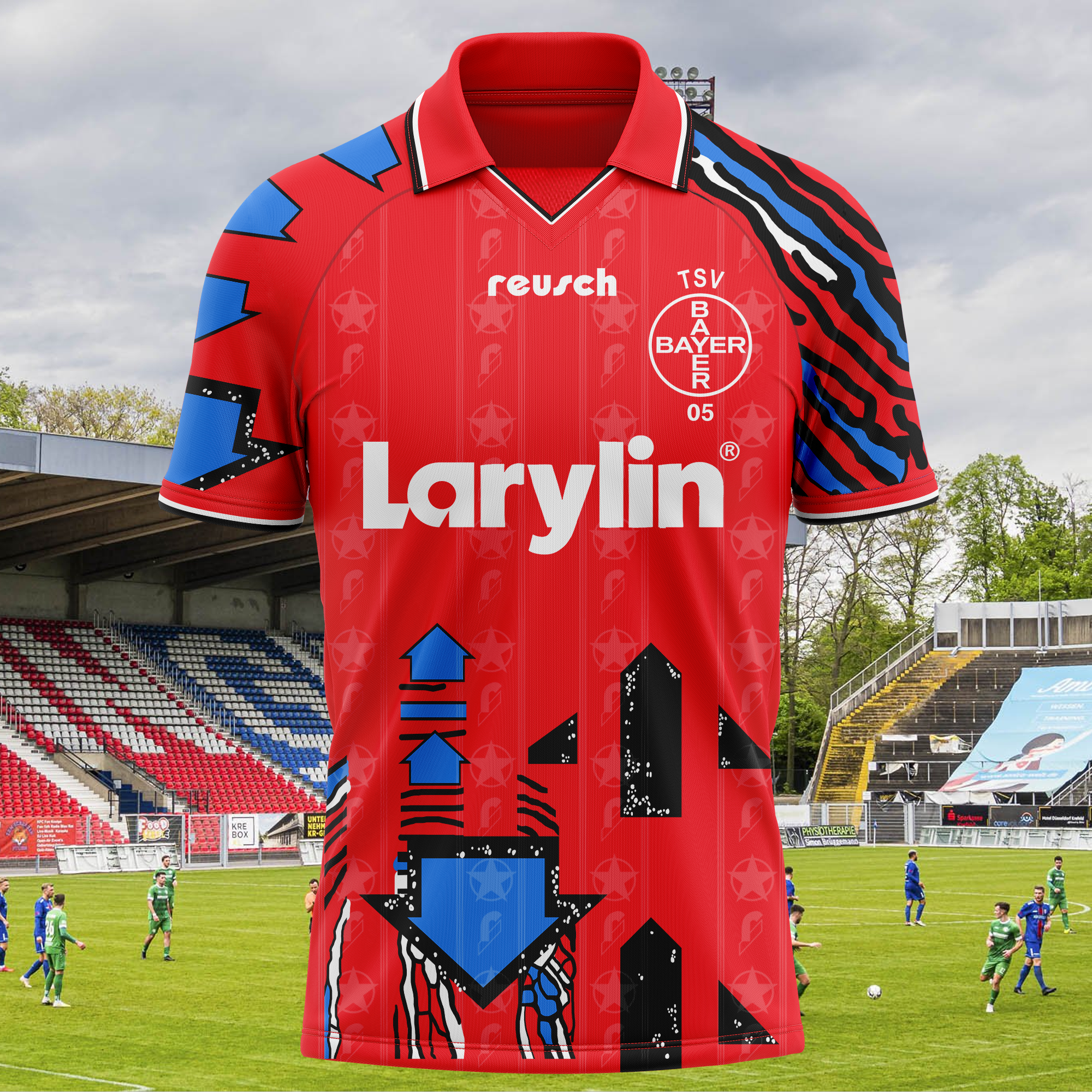 FC Bayer 05 Uerdingen 1994-95 Home Kit Retro Shirt PT68561
