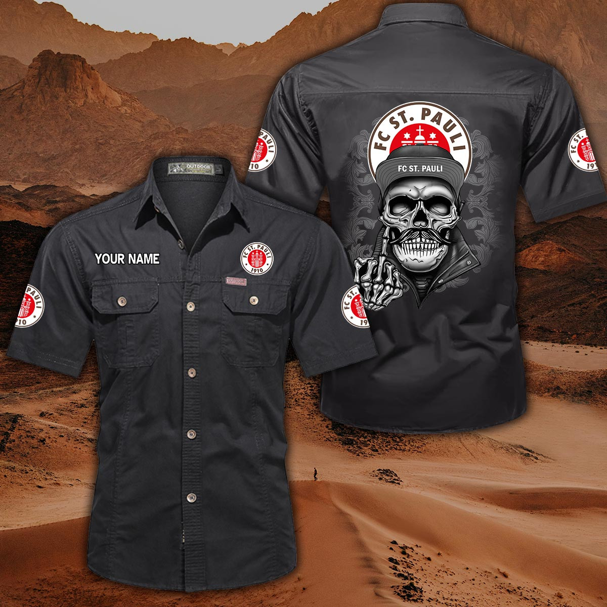 FC St. Pauli Pocket Short Sleeve Shirt PT69604