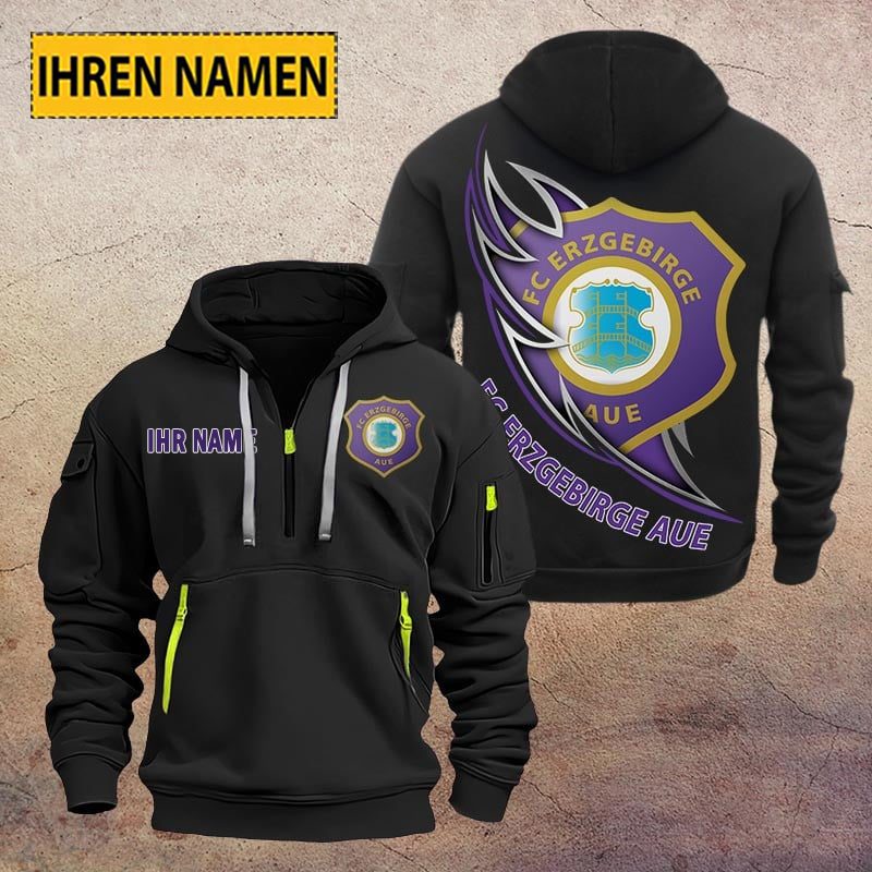Fc Erzgebirge Aue Quarter Zip Hoodie PT70772