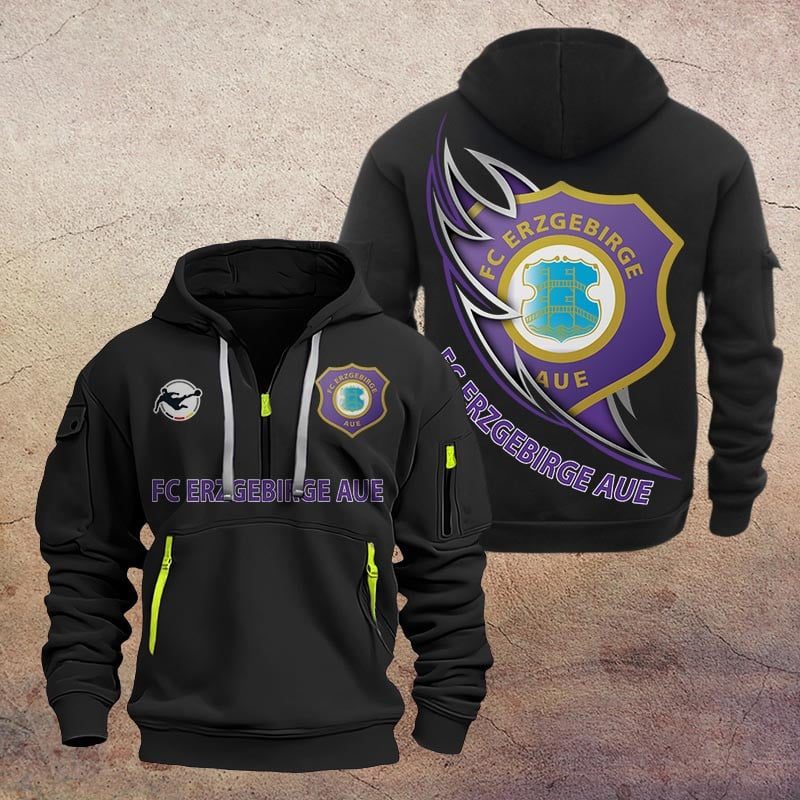 Fc Erzgebirge Aue Quarter Zip Hoodie PT70775