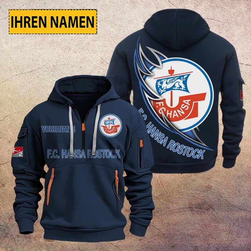 Fc Hansa Rostock Quarter Zip Hoodie PT70778
