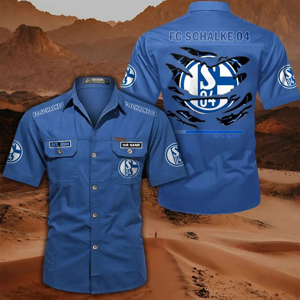 Fc Schalke 04 Pocket Short Sleeve Shirt PT71368