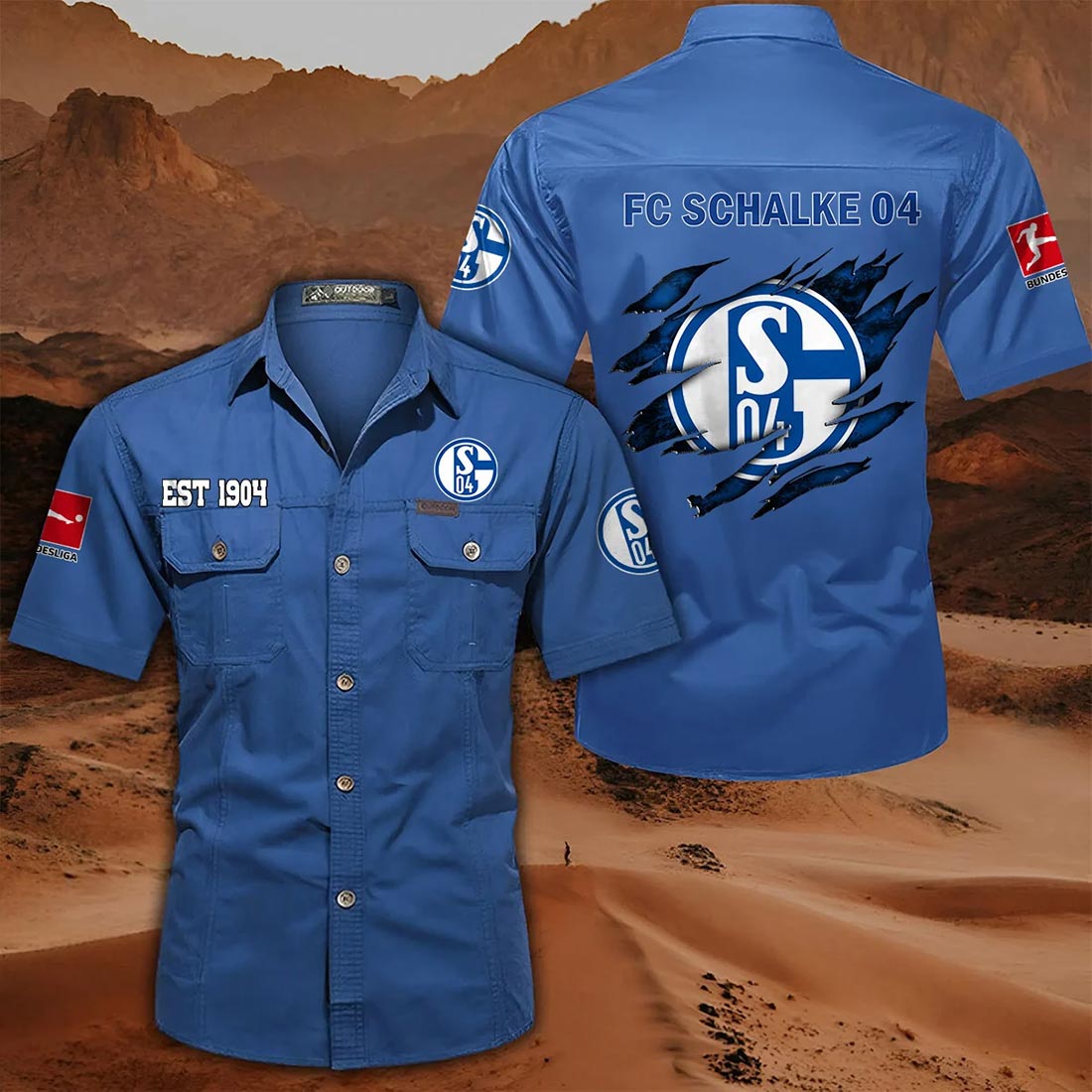 Fc Schalke 04 Pocket Short Sleeve Shirt PT71369