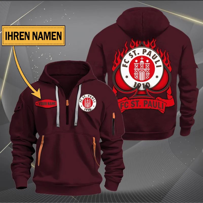 Fc St Pauli Quarter Zip Hoodie PT70791