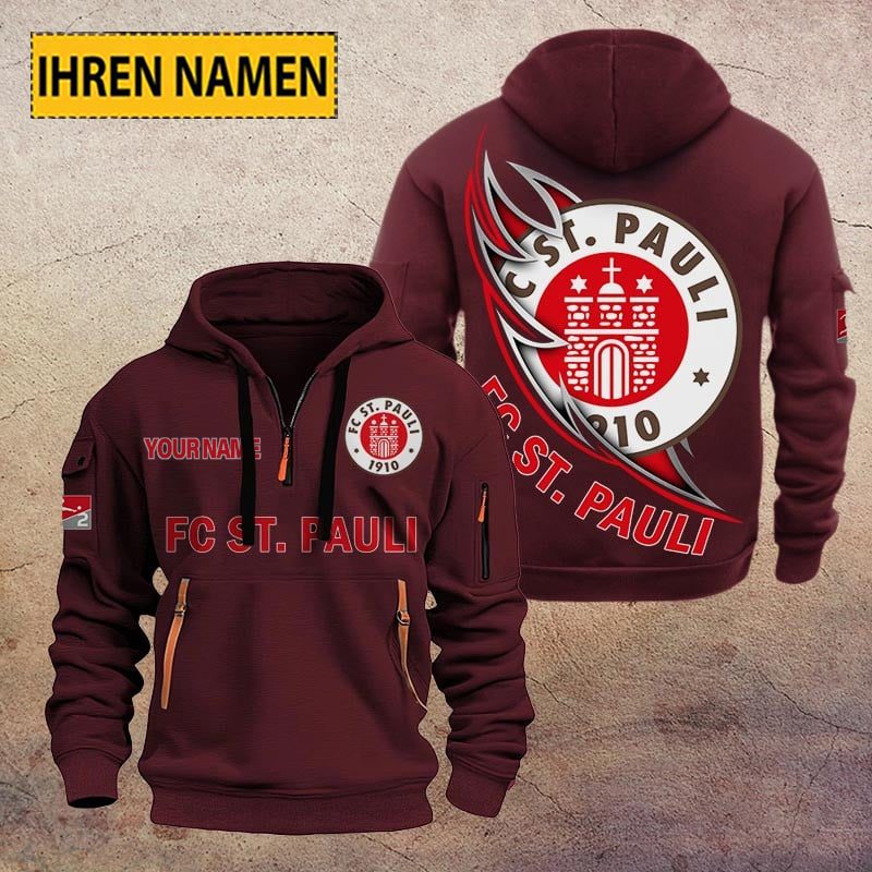 Fc St Pauli Quarter Zip Hoodie PT70792