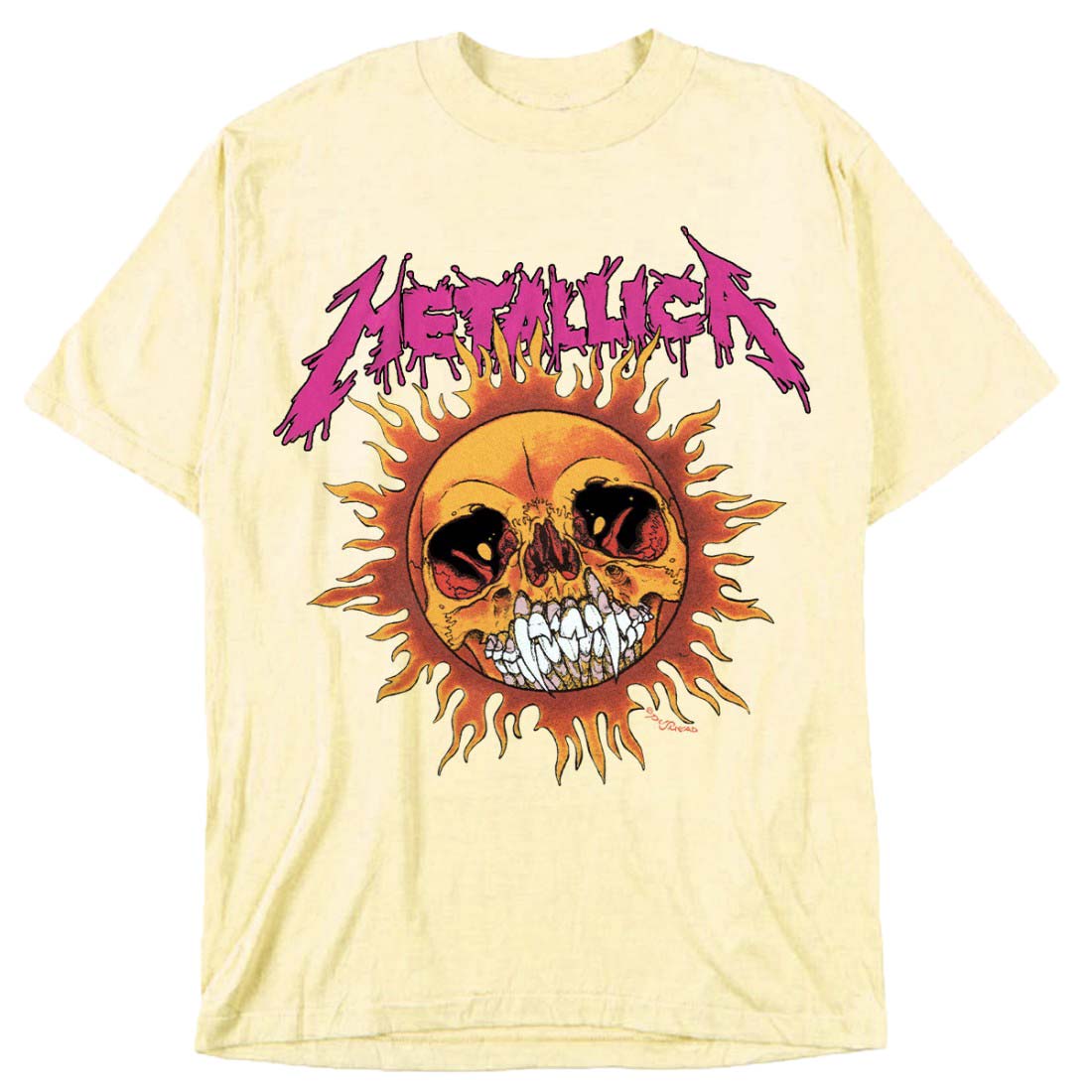Fire Sun Pale Yellow T-shirt MS00523