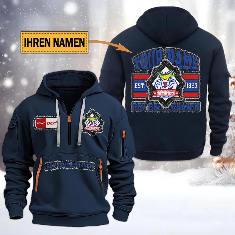 Fischtown Pinguins Quarter Zip Hoodie PT70794