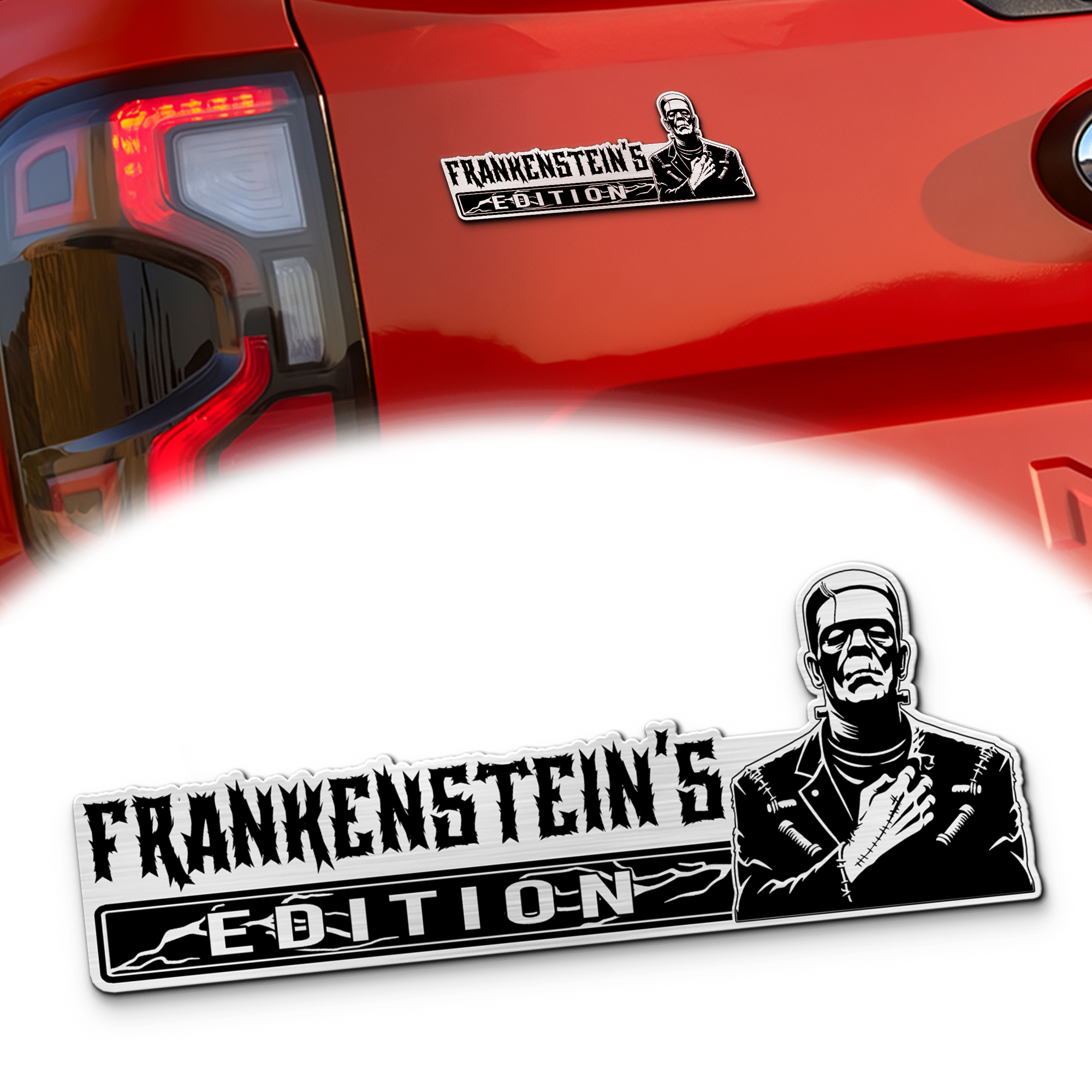 Frankensteins Monster Edition Engraved Car Emblem MS10180