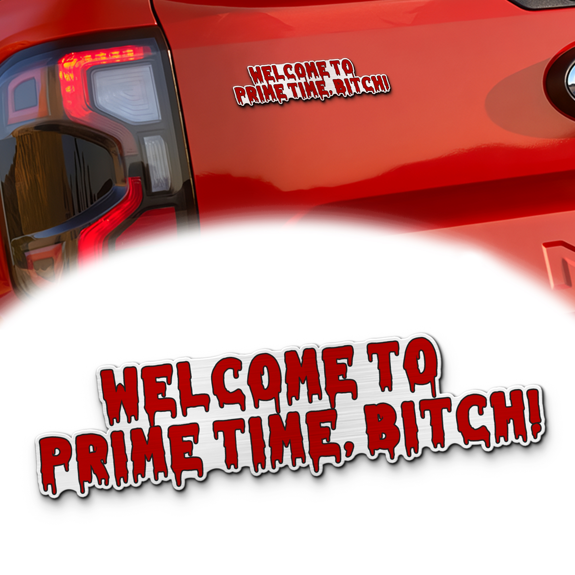 Freddy Krueger Iconic Quote Edition Laser Engraved Car Emblem MS10203